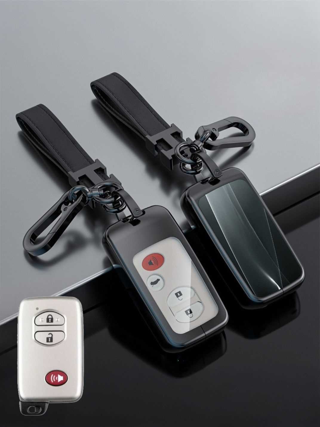 Visible Button Toyota Key Protector Shell