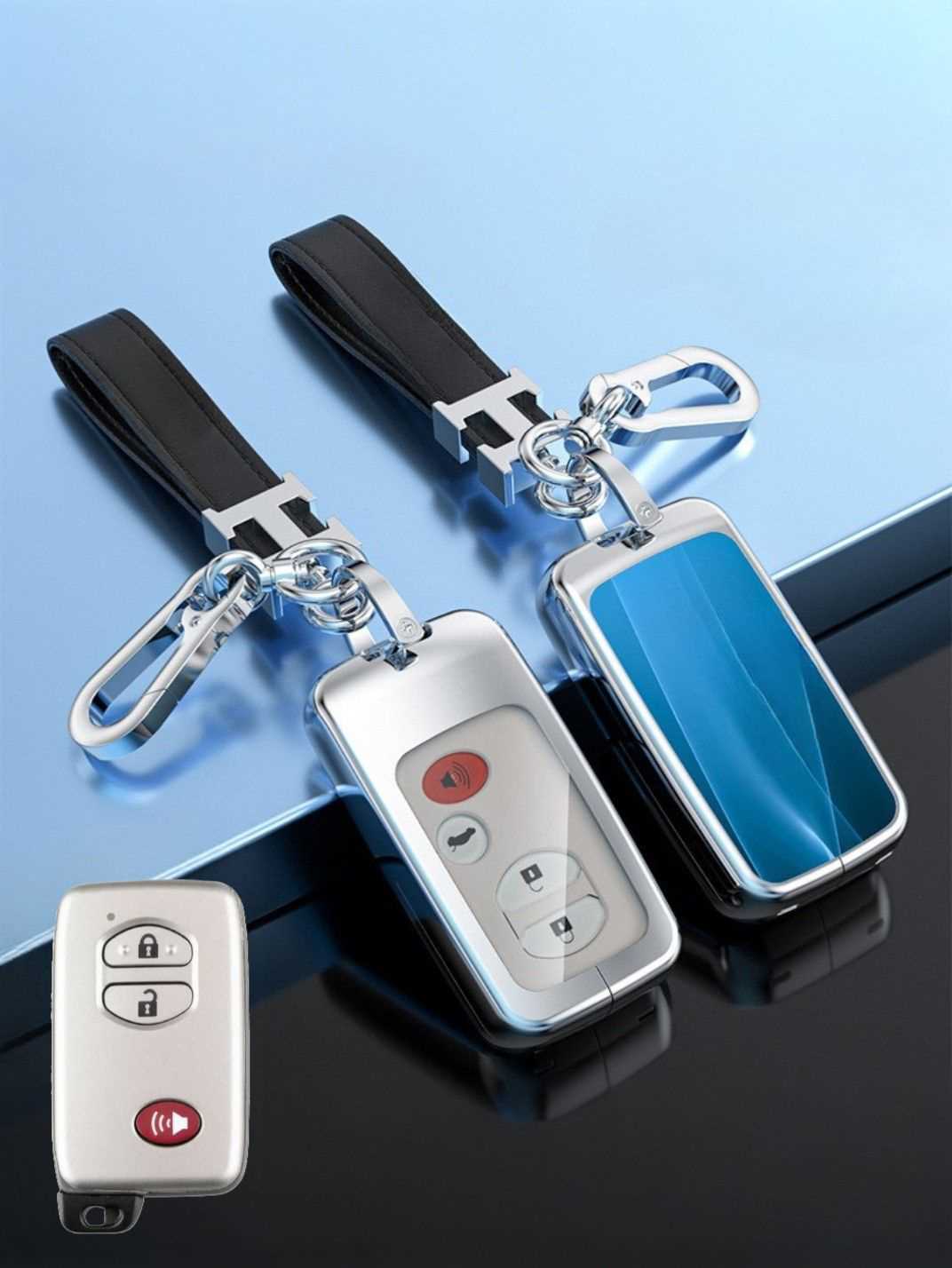 Visible Button Toyota Key Protector Shell