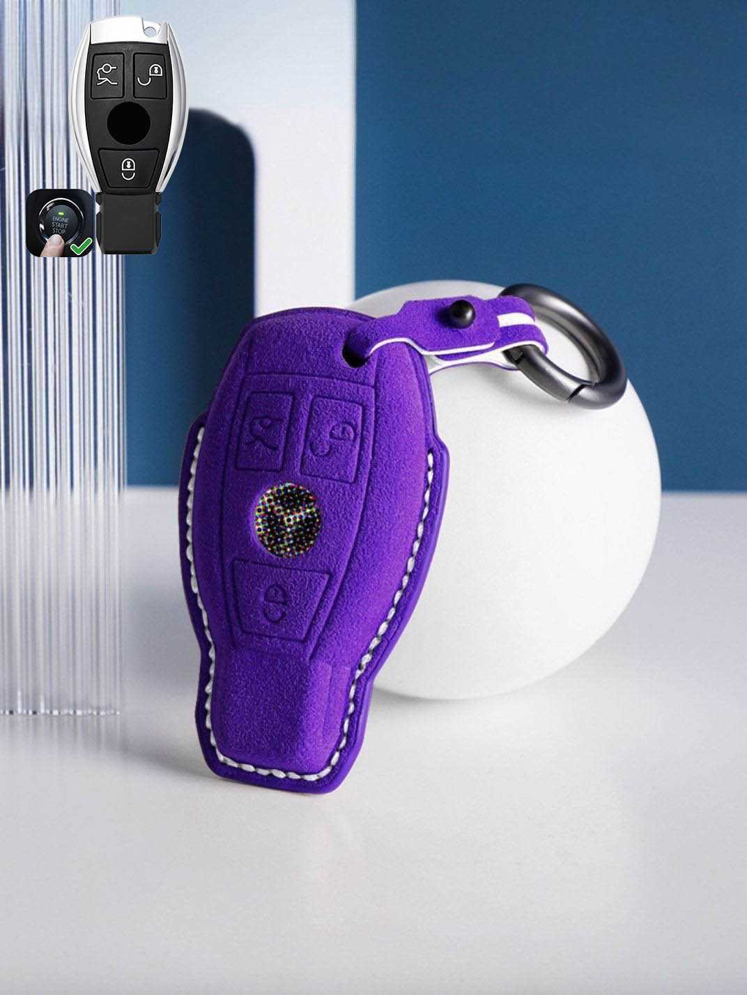 Genuine Alcantara Mercedes-Benz Key Fob