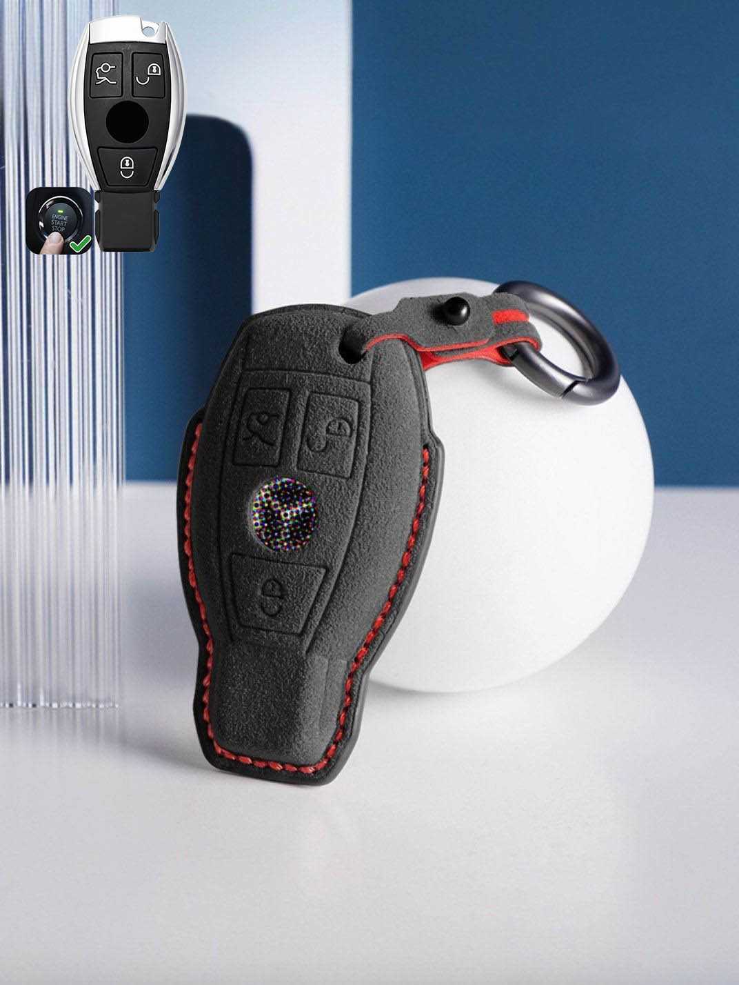 Genuine Alcantara Mercedes-Benz Key Fob