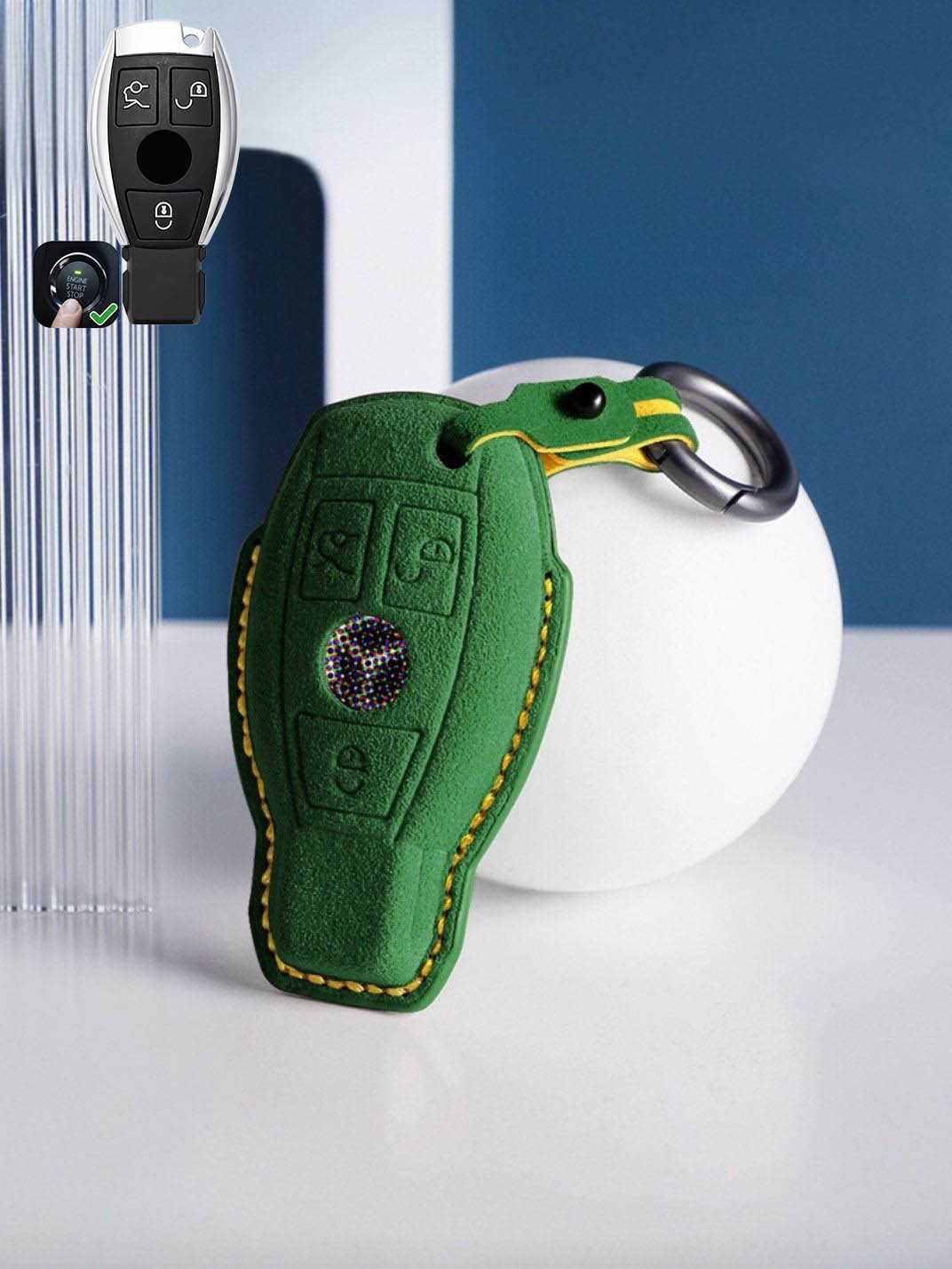 Genuine Alcantara Mercedes-Benz Key Fob