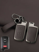 Toyota Key Genuine Leather & Metal Frame