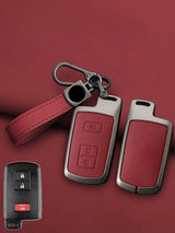 Toyota Key Genuine Leather & Metal Frame
