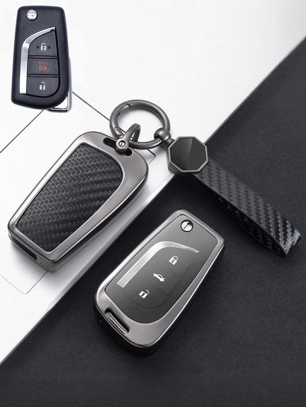 Visible Button Toyota Key Protector Shell