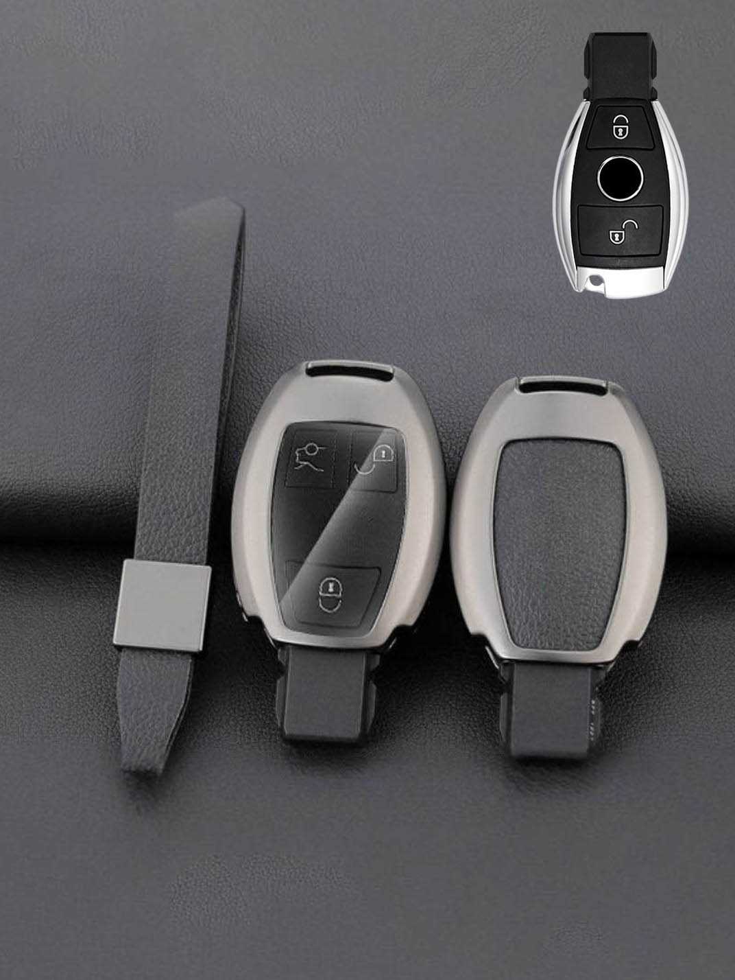 Premium Visible-Button Mercedes-Benz Key Shell