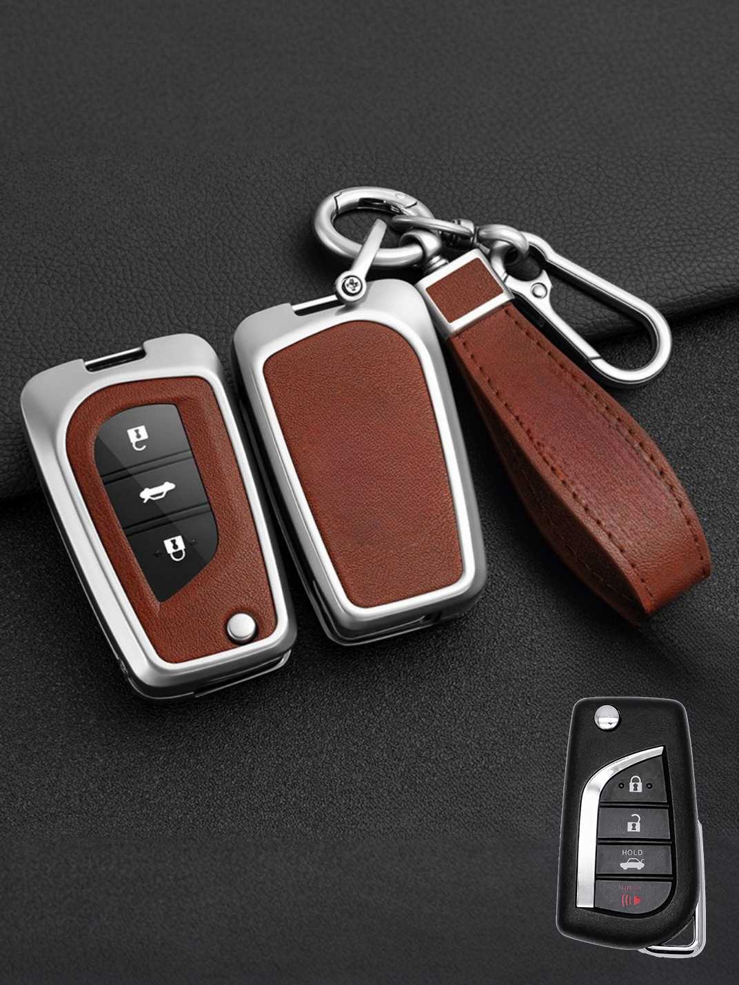 Premium Visible-Button Toyota Key Shell