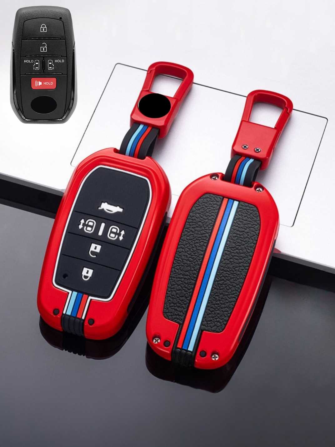 Luxury Colored Alloy Toyota Key Fob Case
