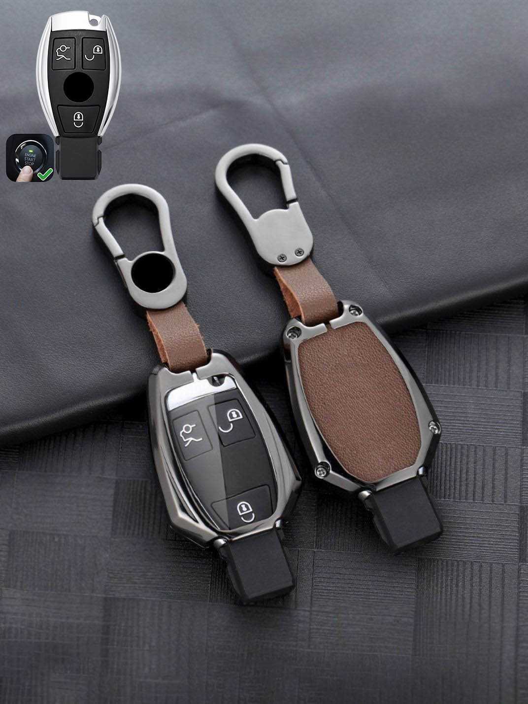 Premium Visible-Button Mercedes-Benz Key Shell