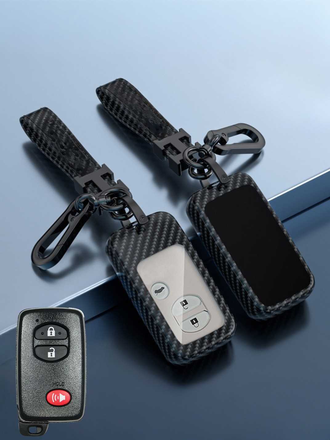 Visible Button Toyota Key Protector Shell