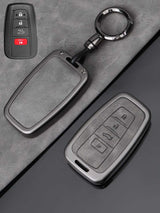 Toyota Key Fob Cover with Leather & Metal Frame