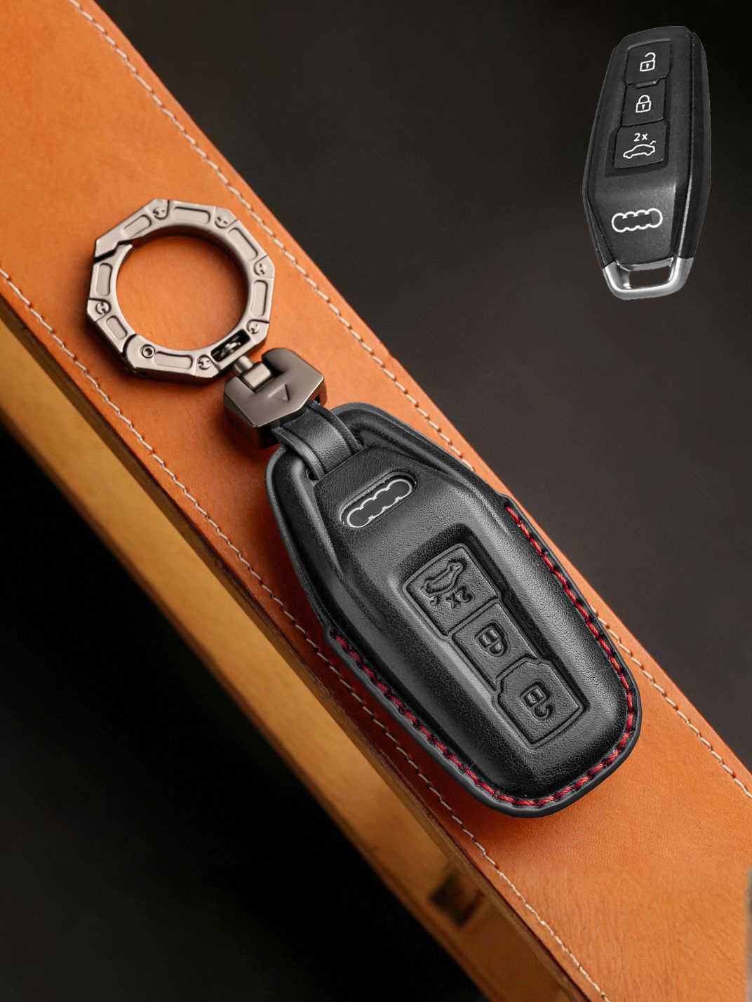 Premium Genuine Leather Audi Key Cover