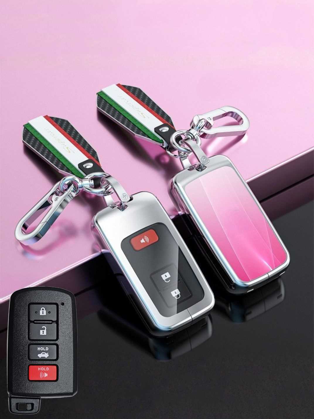 Visible Button Toyota Key Protector Shell