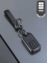 Honda Key Genuine Leather & Metal Frame