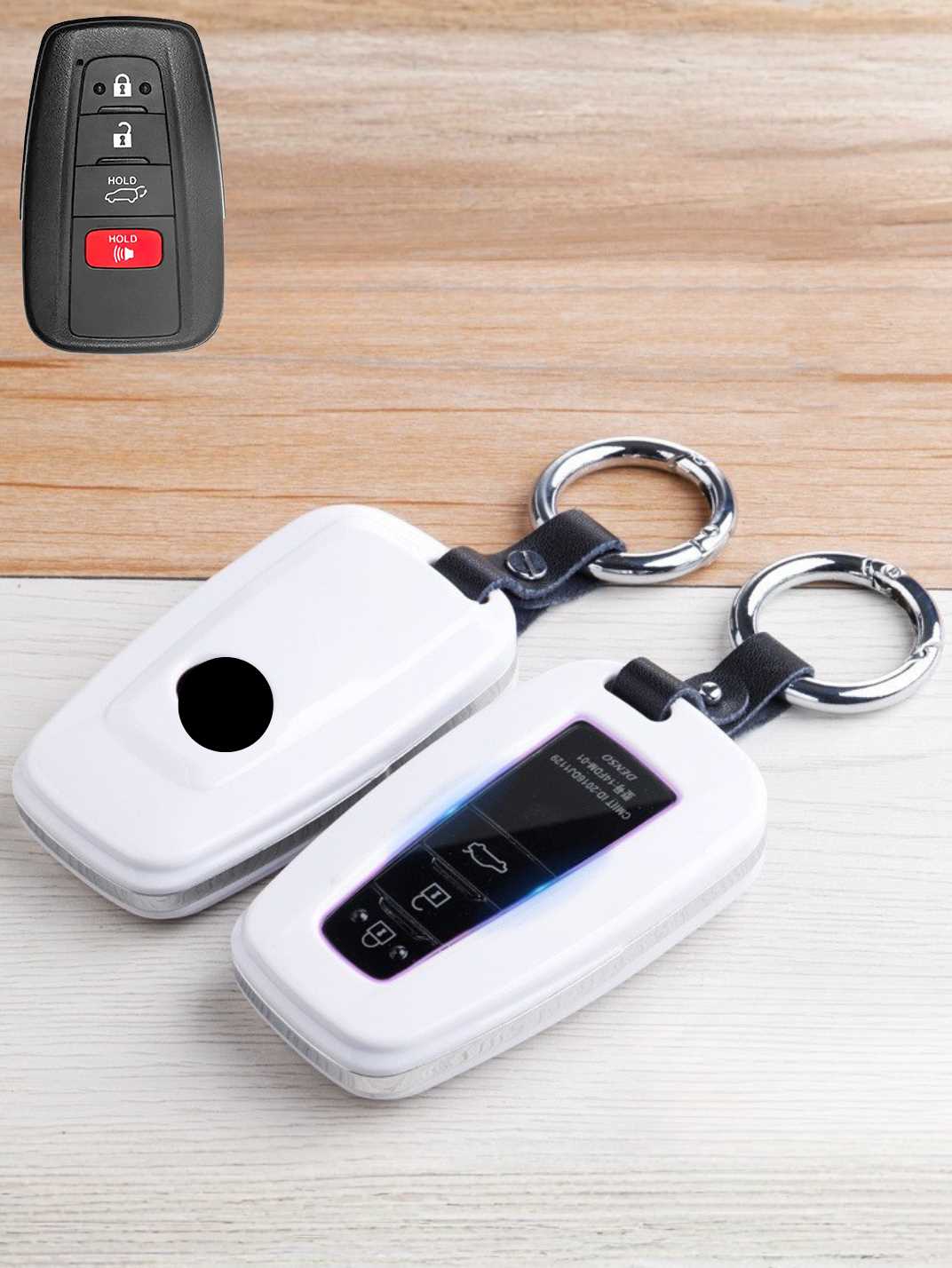 Premium Visible-Button Toyota Key Shell