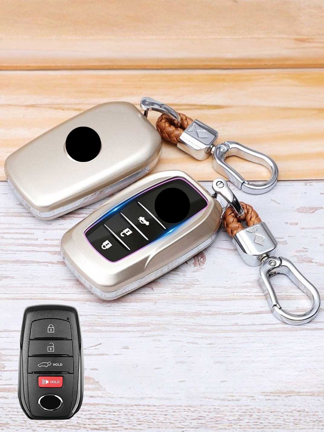 Premium Visible-Button Toyota Key Shell