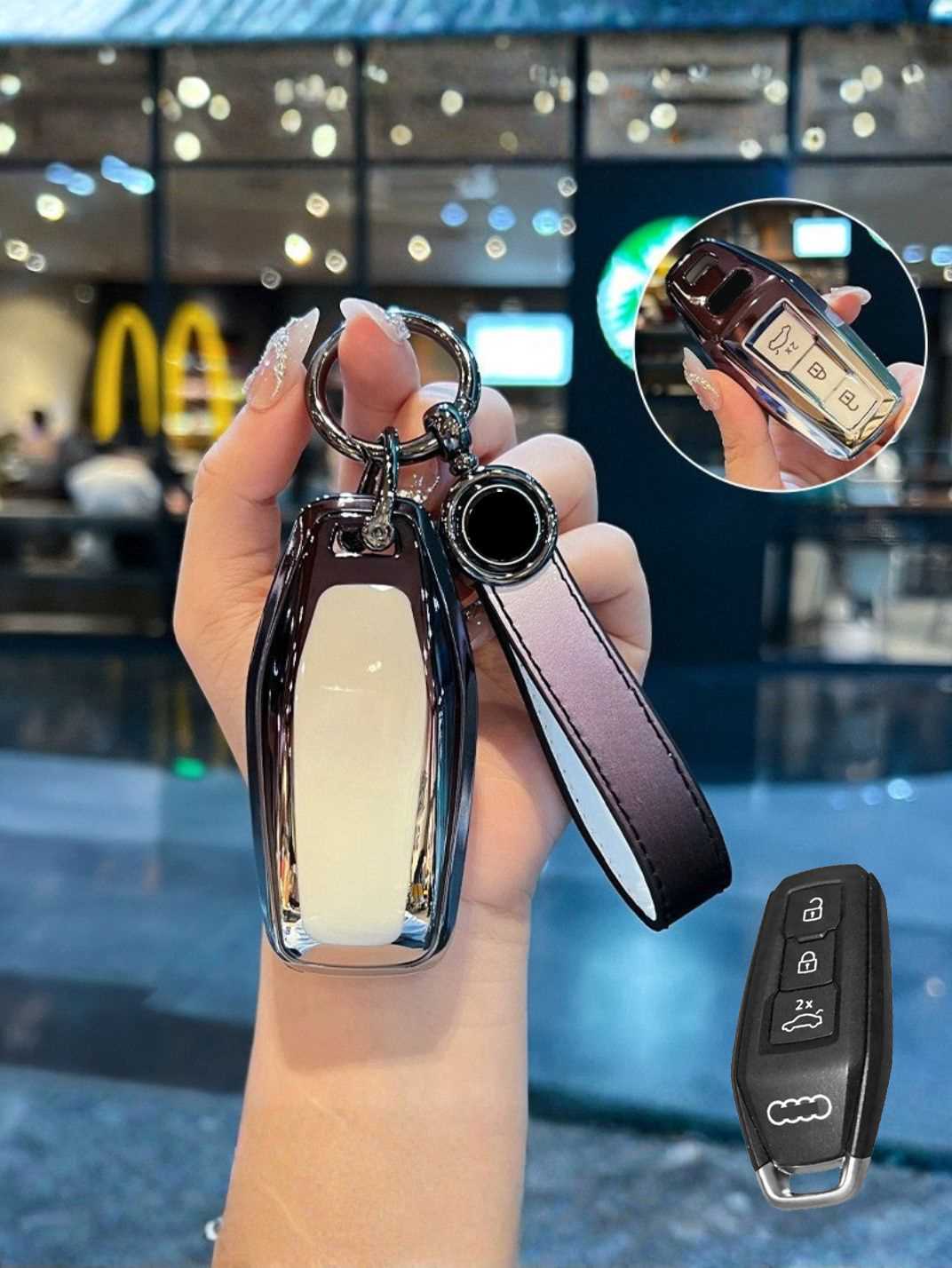 Premium TPU Key Cover for Audi Key Fob
