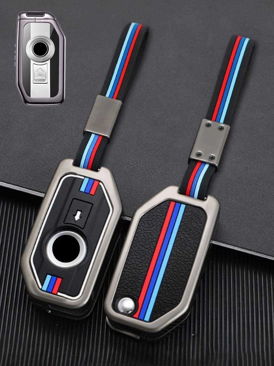 Luxury Colored Alloy BMW Motorcycle Key Fob Case