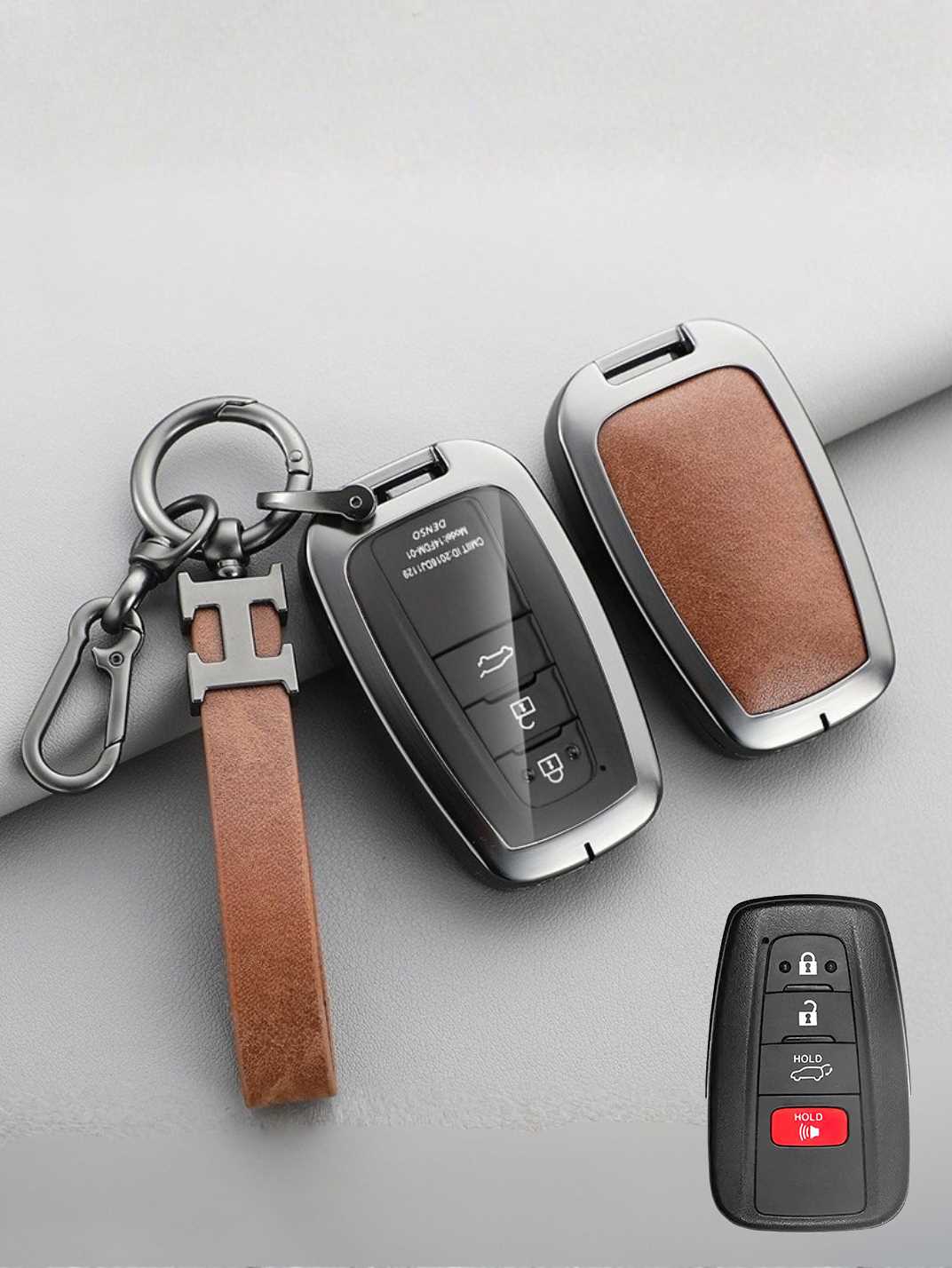 Premium Visible-Button Toyota Key Shell