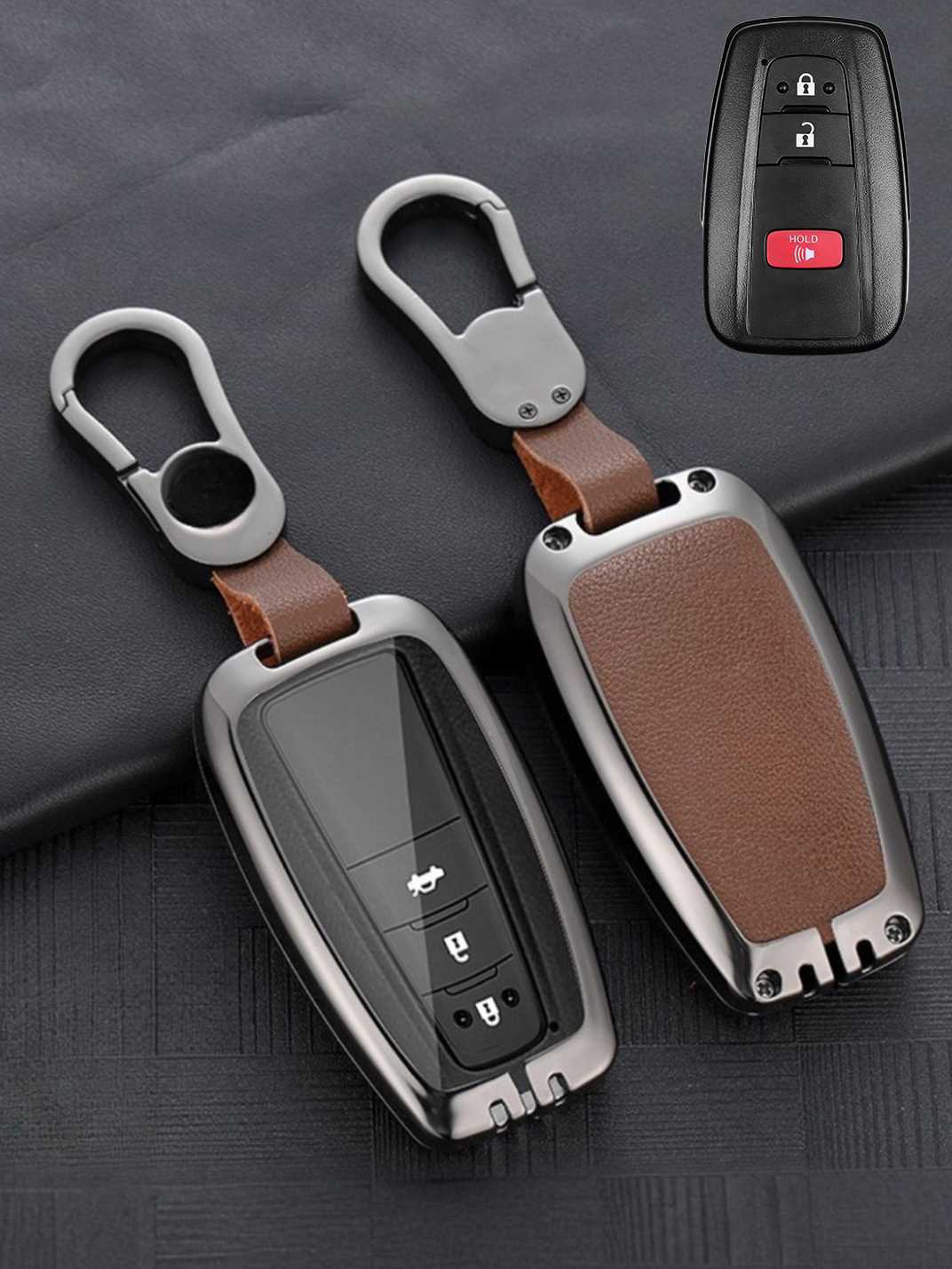 Premium Visible-Button Toyota Key Shell