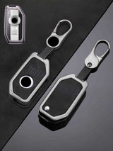 BMW Motorcycle Key Genuine Leather & Metal Frame