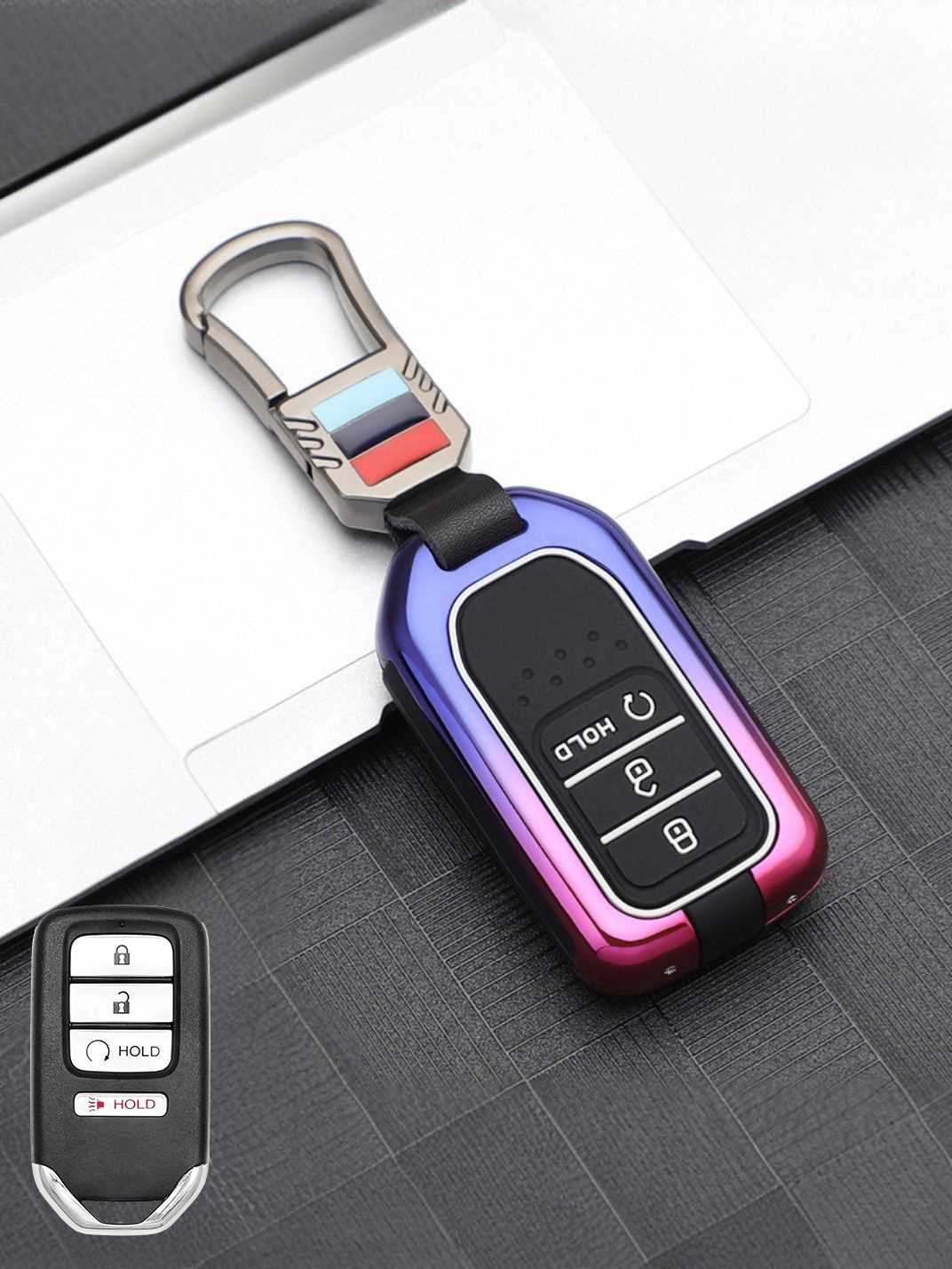 Luxury Colored Alloy Honda Key Fob Case