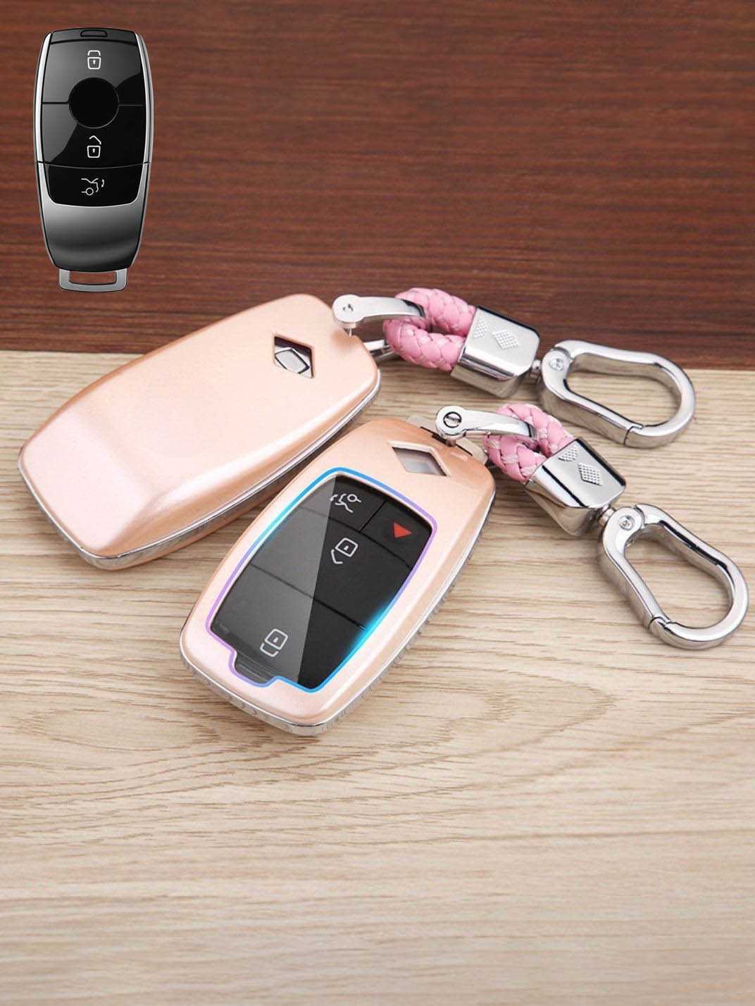 Premium Visible-Button Mercedes-Benz Key Shell