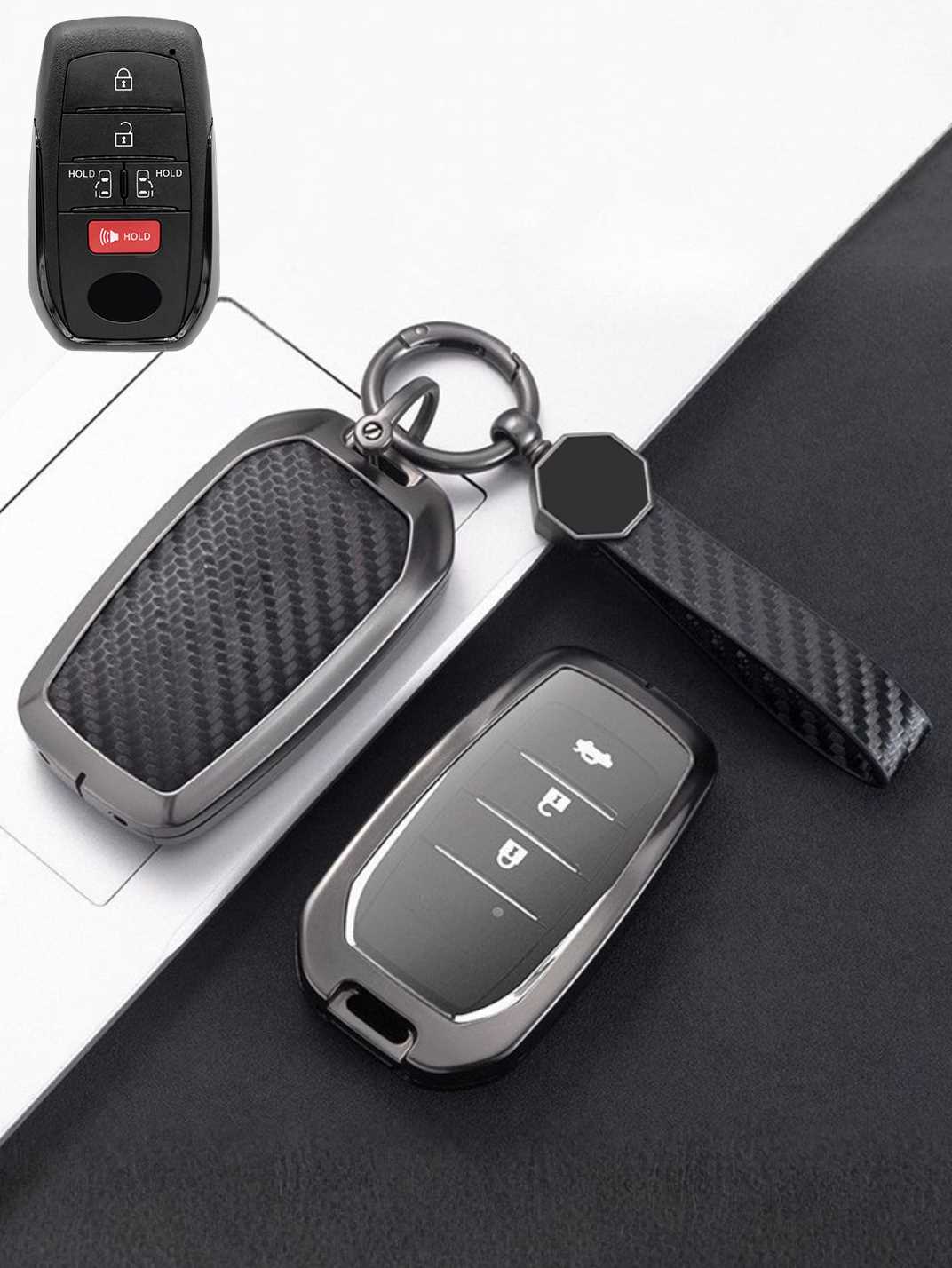 Visible Button Toyota Key Protector Shell