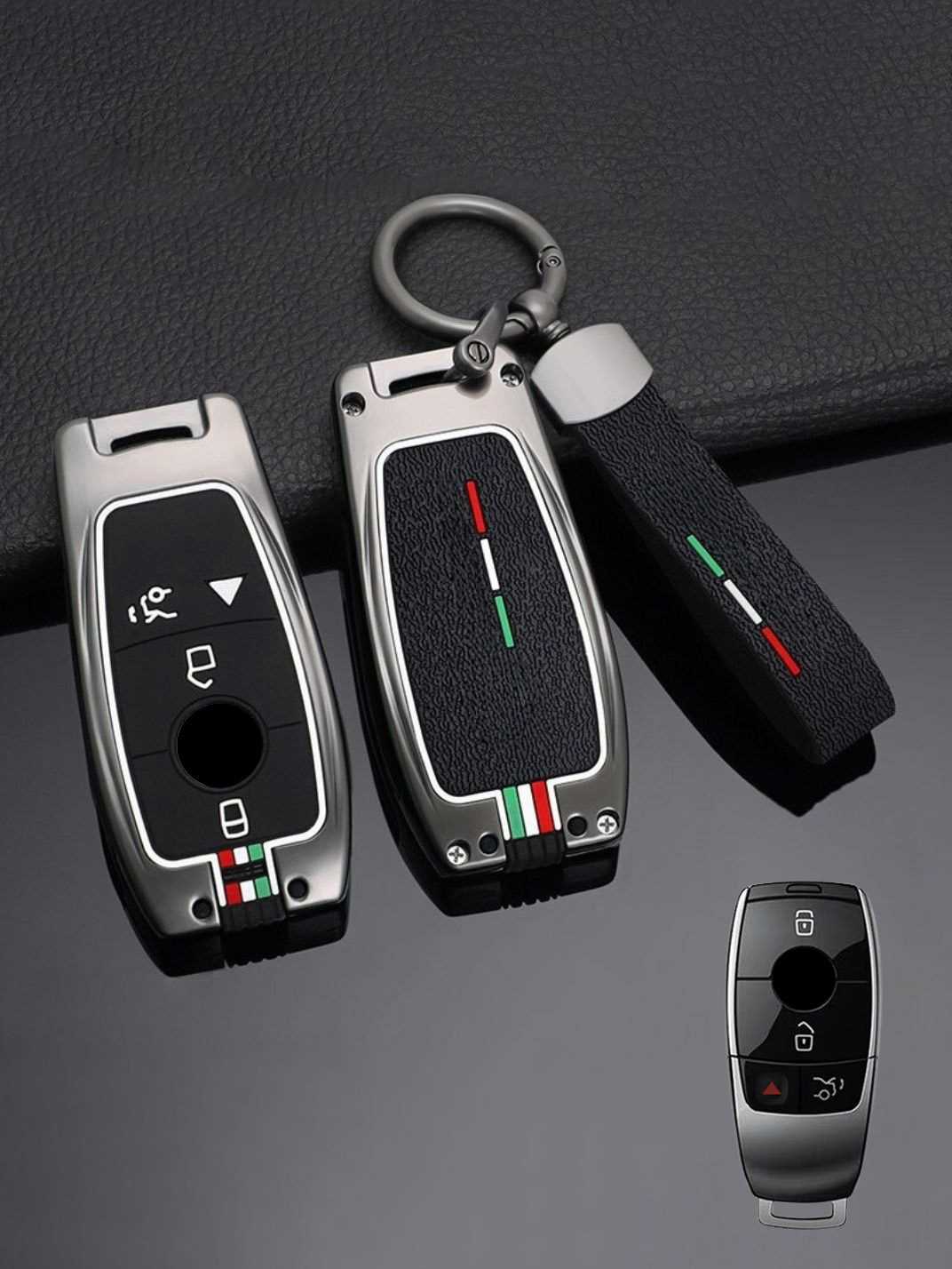 Heavy-Duty Zinc Alloy Mercedes Key Fob Cover