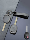 Vintage Leather Metal Alloy Toyota Key Cover
