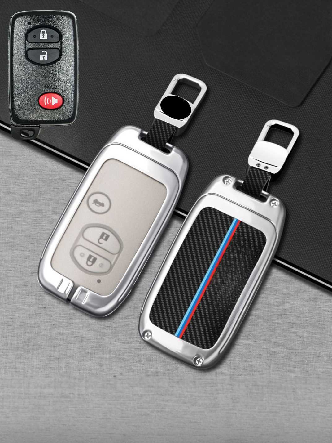 Visible Button Toyota Key Protector Shell