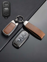 Toyota Key Genuine Leather & Metal Frame