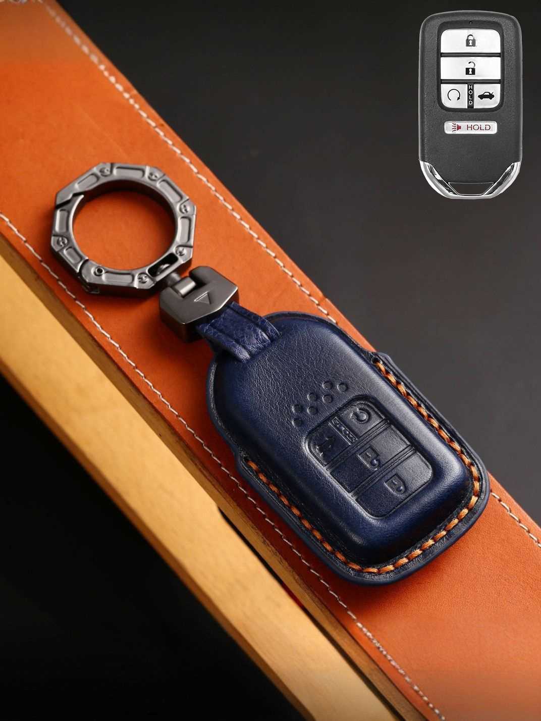 Premium Genuine Leather Honda Key Cover