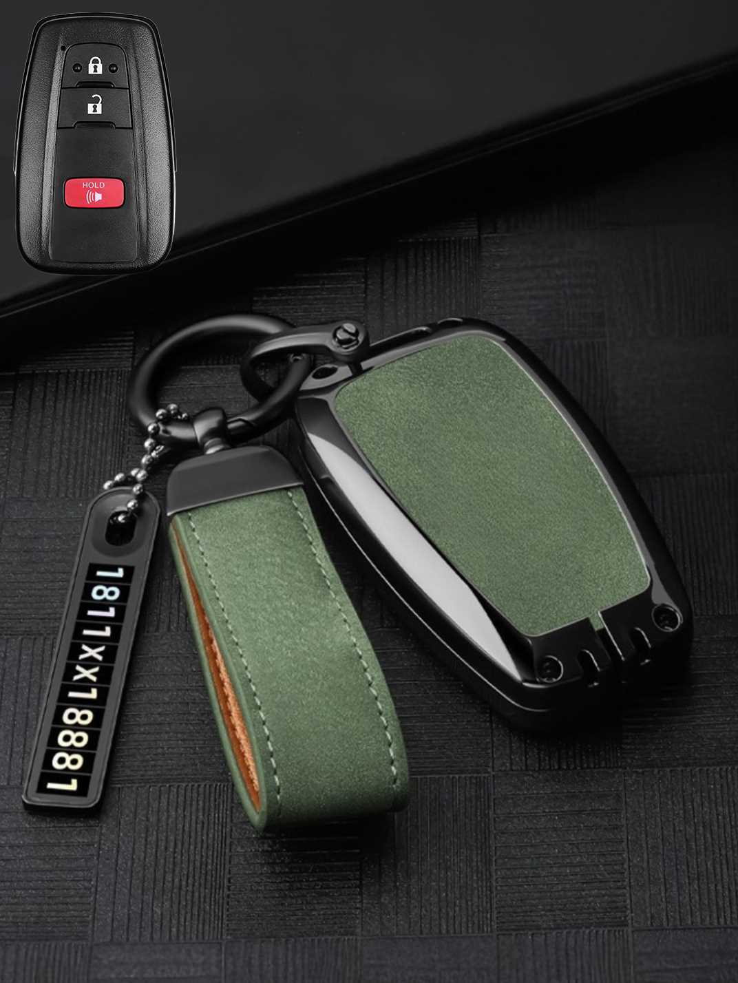 Genuine Alcantara Toyota Key Fob Cover