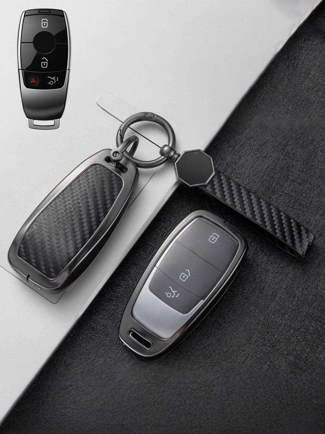Visible Button Mercedes-Benz Key Protector Shell