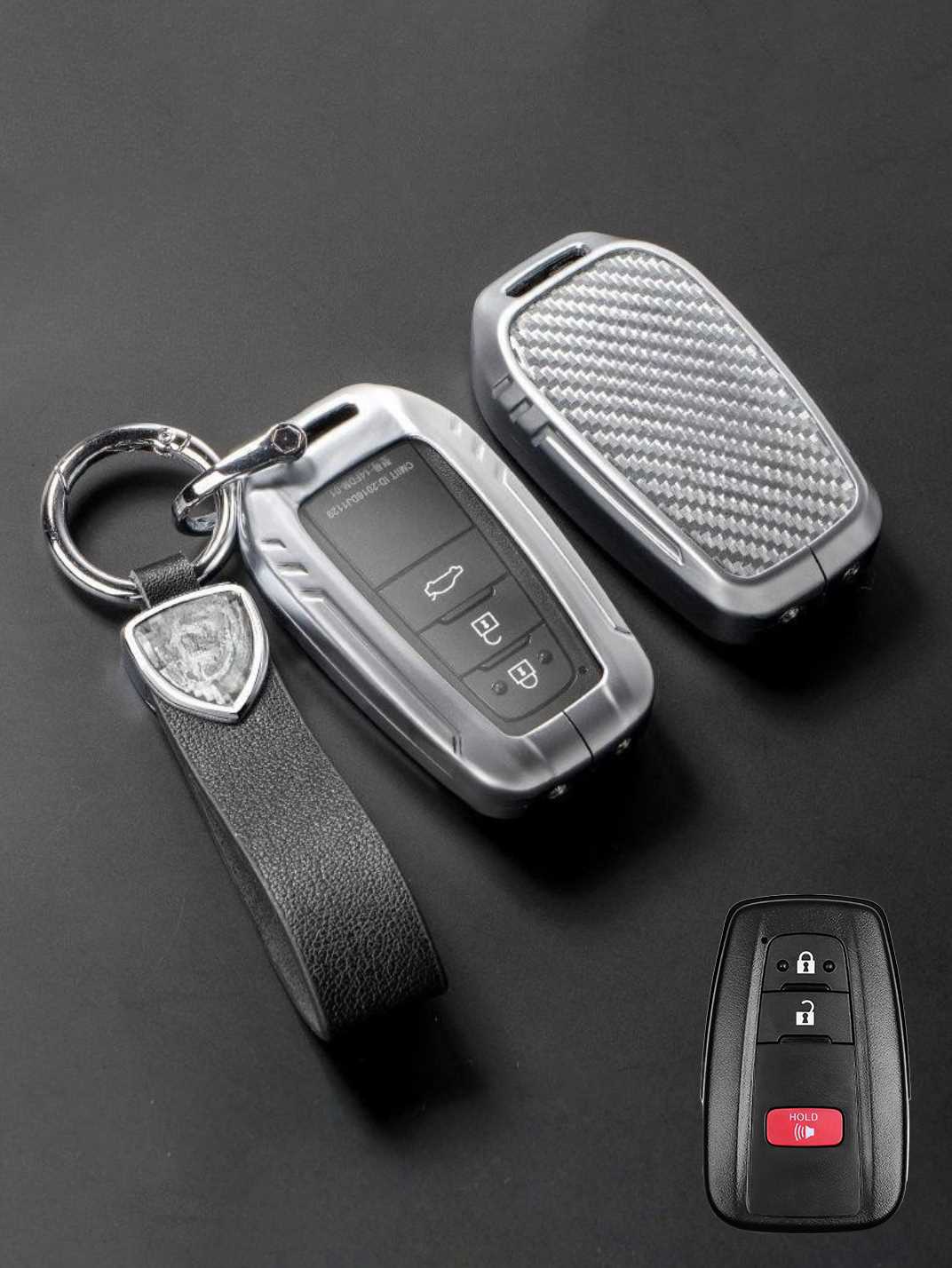 Visible Button Toyota Key Protector Shell
