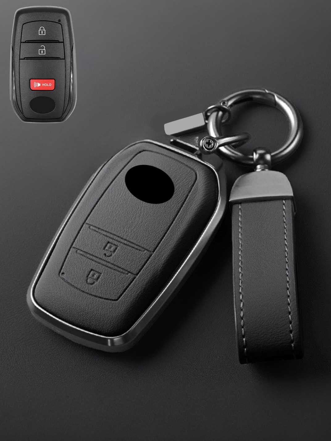 Premium Genuine Leather Toyota Key Cover