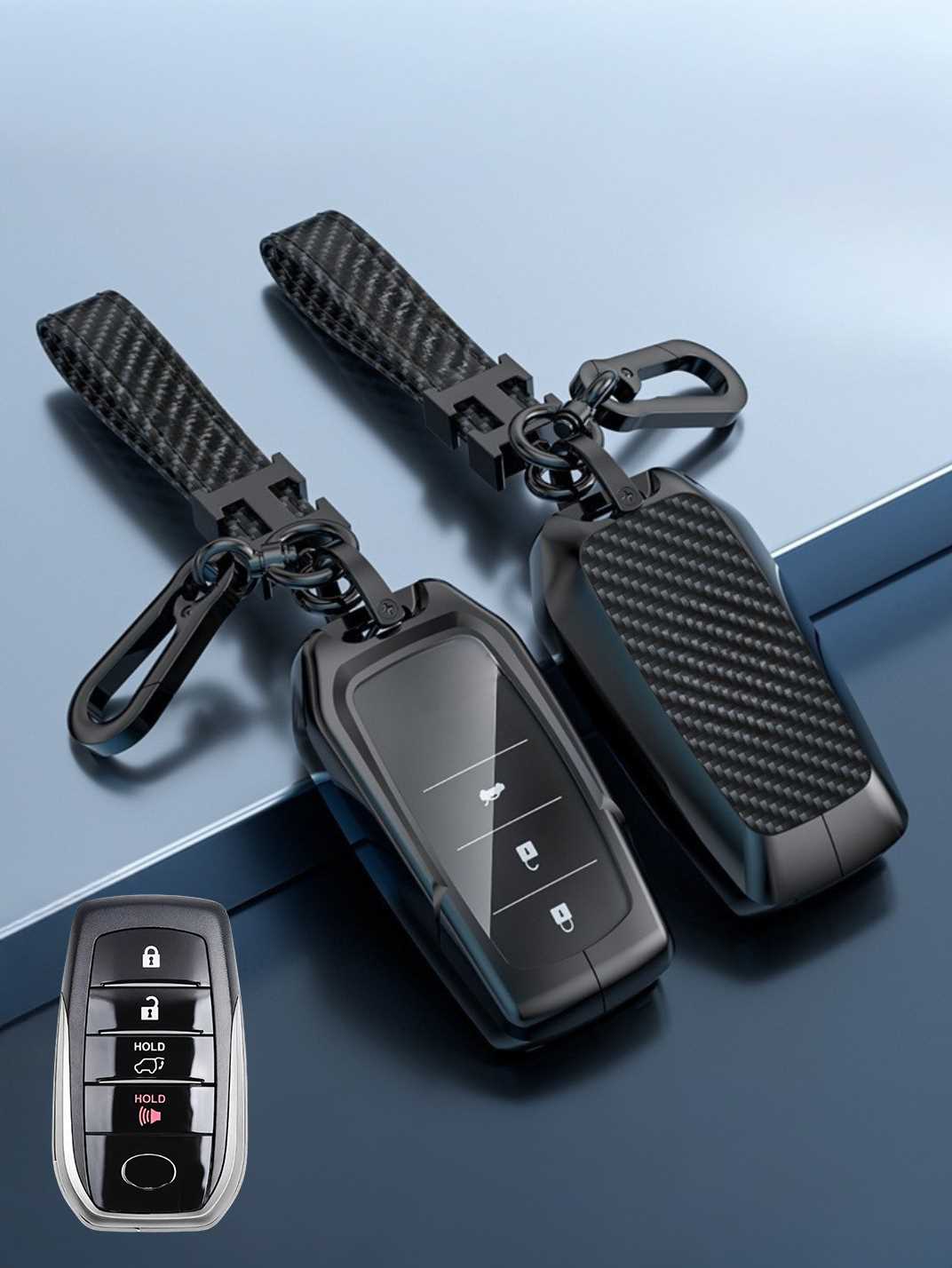 Visible Button Toyota Key Protector Shell