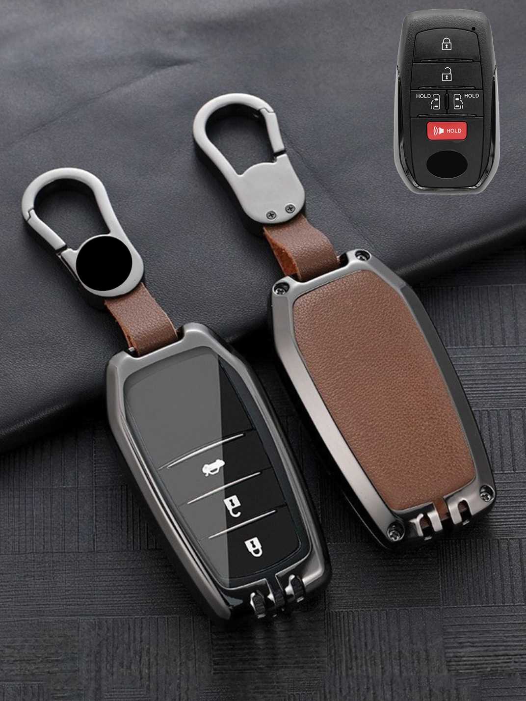 Premium Visible-Button Toyota Key Shell