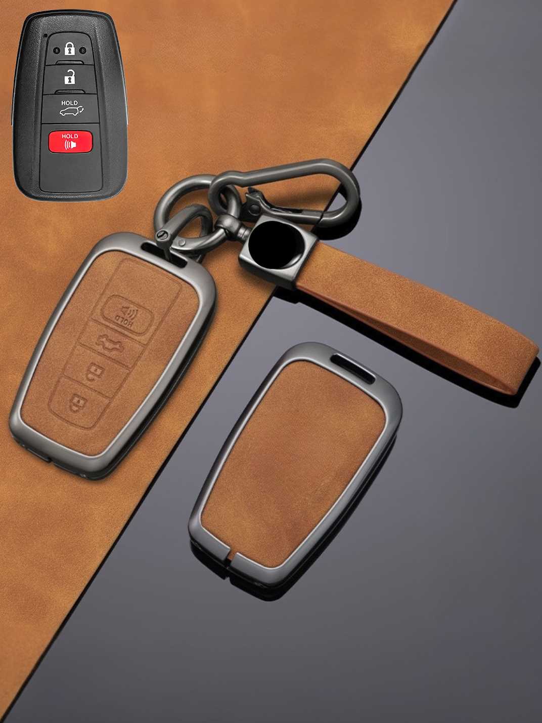 Premium Genuine Leather Toyota Key Cover