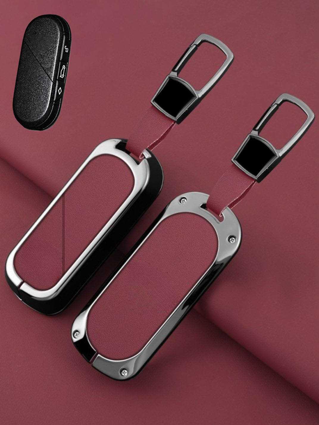MINI Key Genuine Leather & Metal Frame