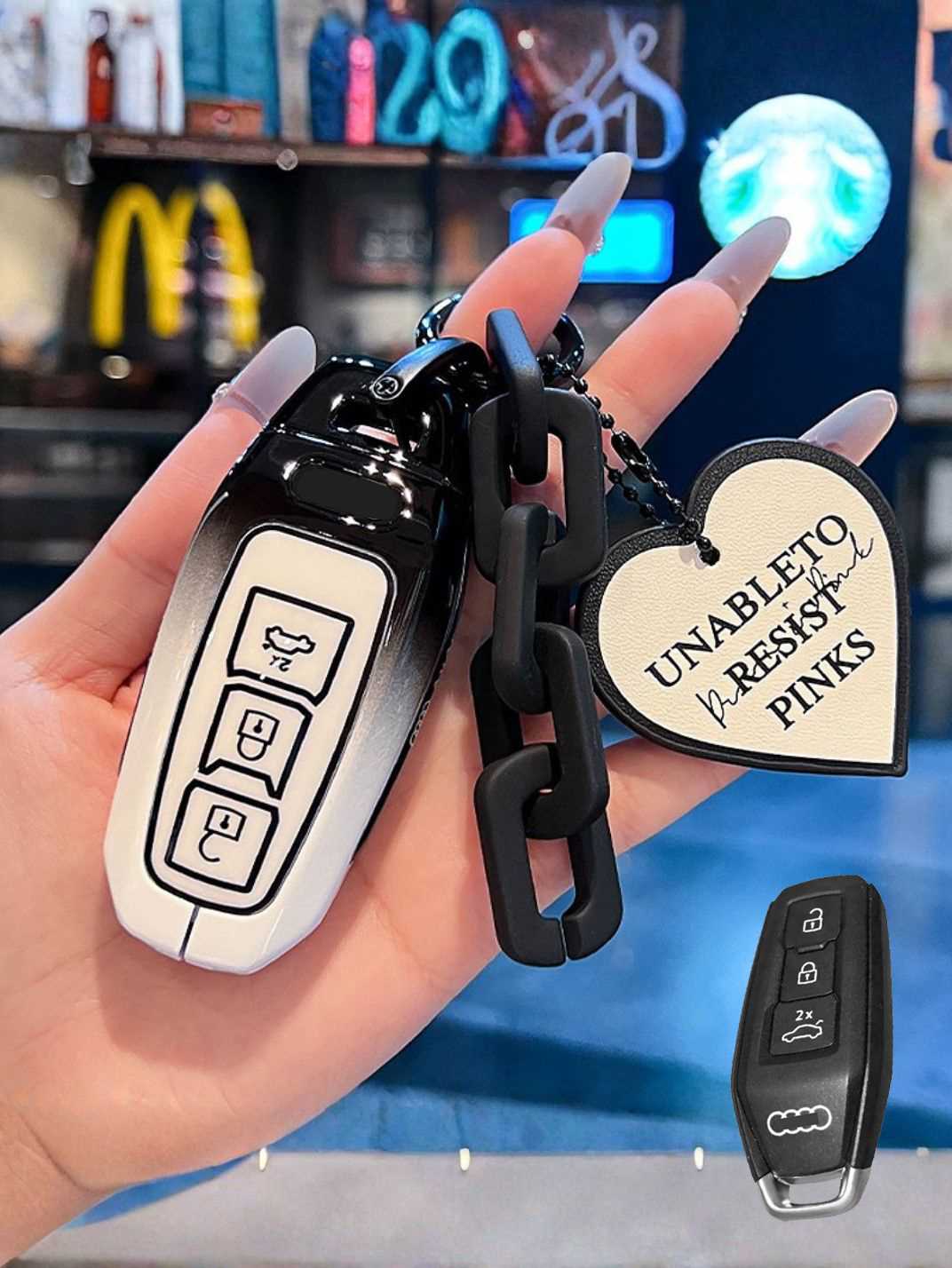 Heavy-Duty Zinc Alloy Audi Key Fob Cover