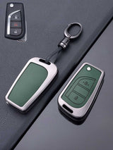 Toyota Key Genuine Leather & Metal Frame