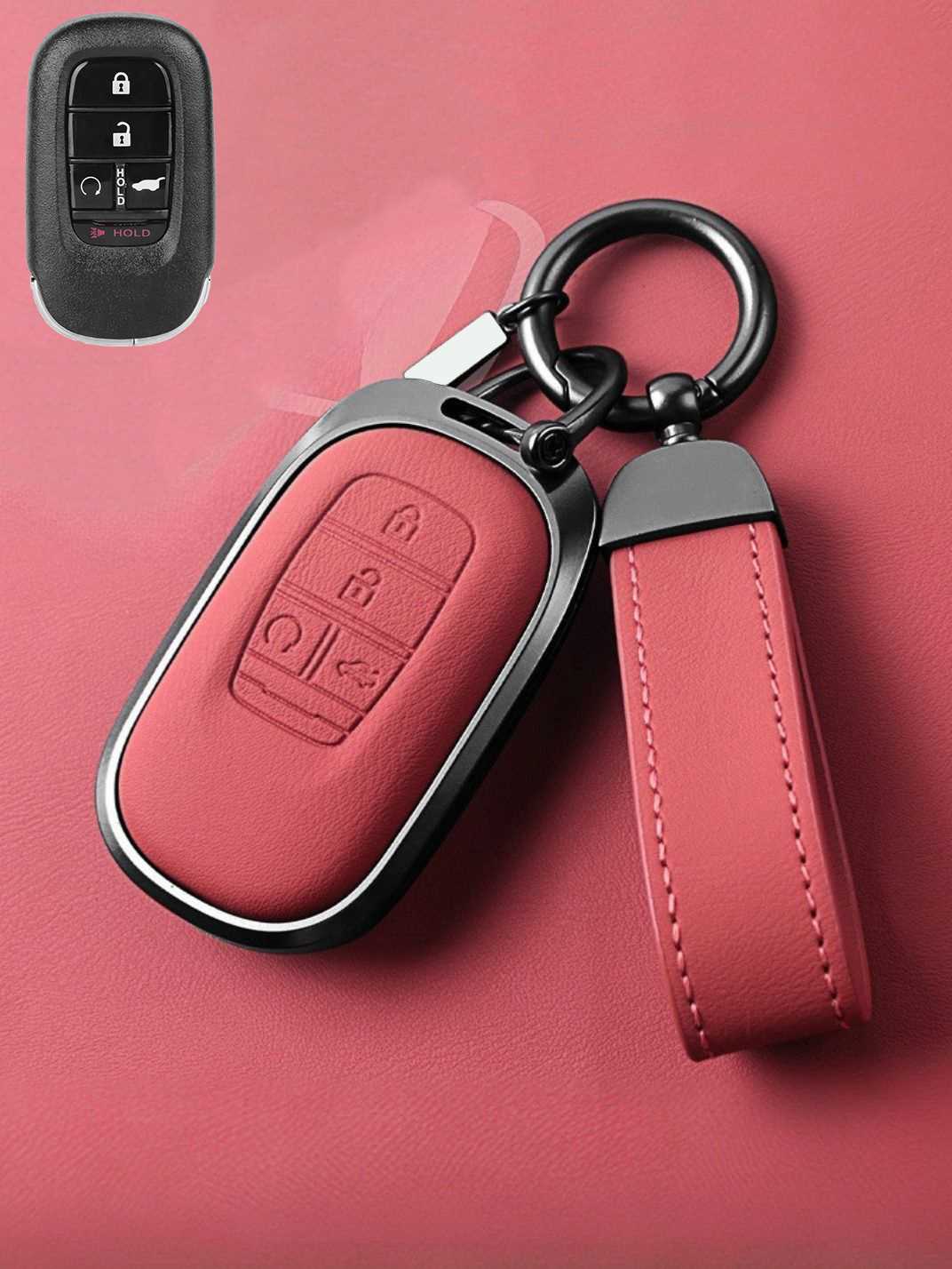 Premium Genuine Leather Honda Key Cover