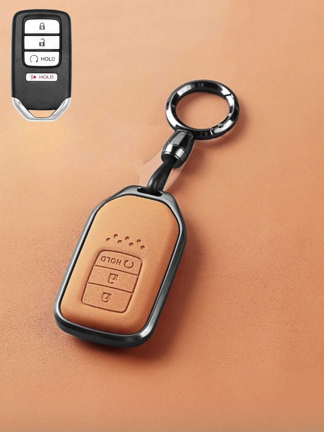 Premium Genuine Leather Honda Key Cover