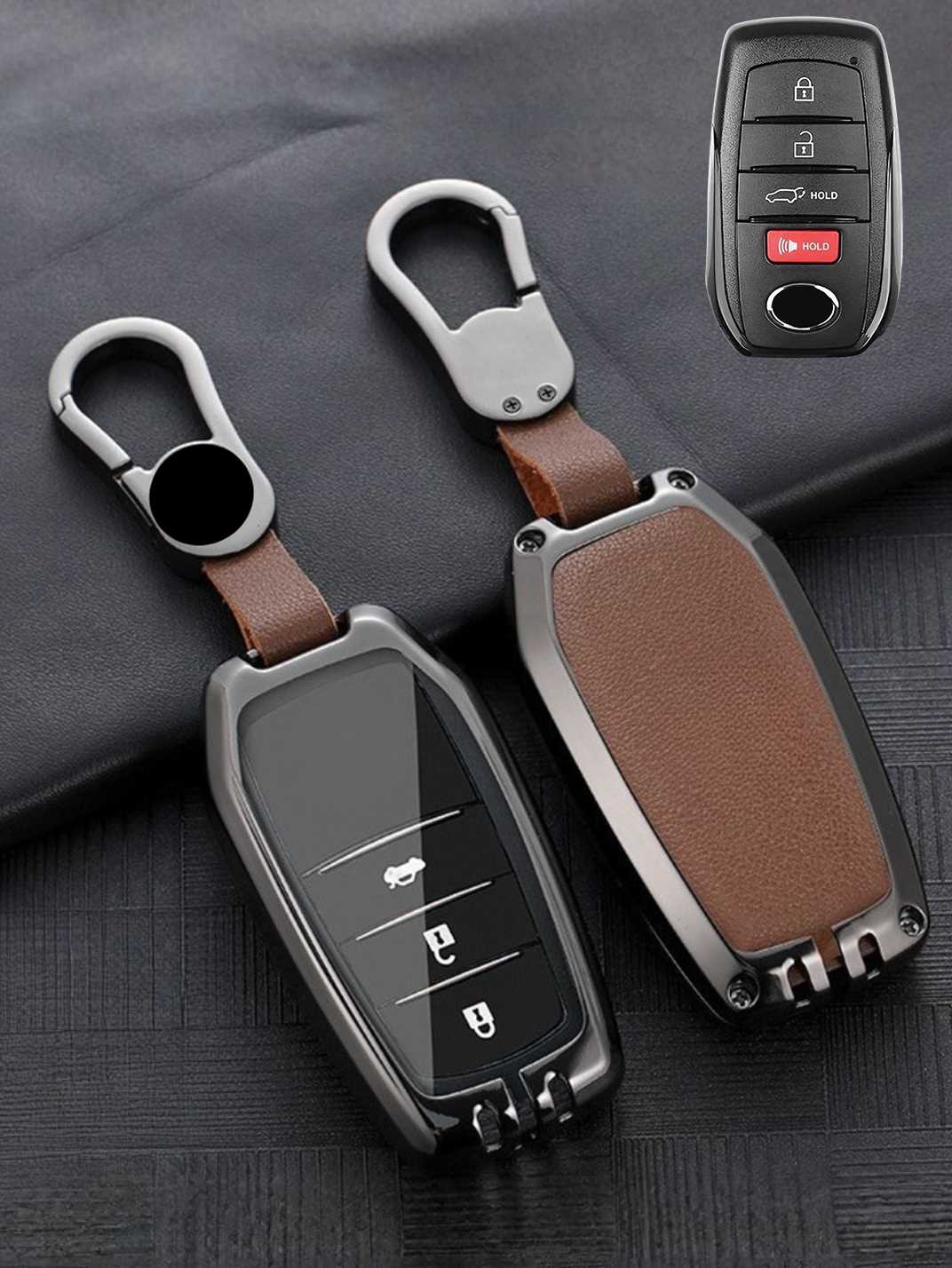 Premium Visible-Button Toyota Key Shell