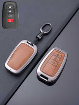 Toyota Key Genuine Leather & Metal Frame