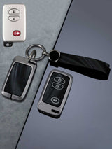 Toyota Key Fob Cover with Leather & Metal Frame