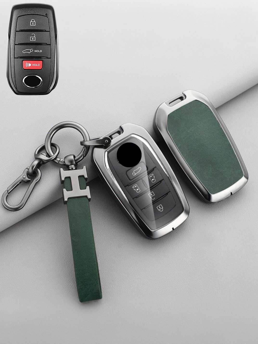 Premium Visible-Button Toyota Key Shell