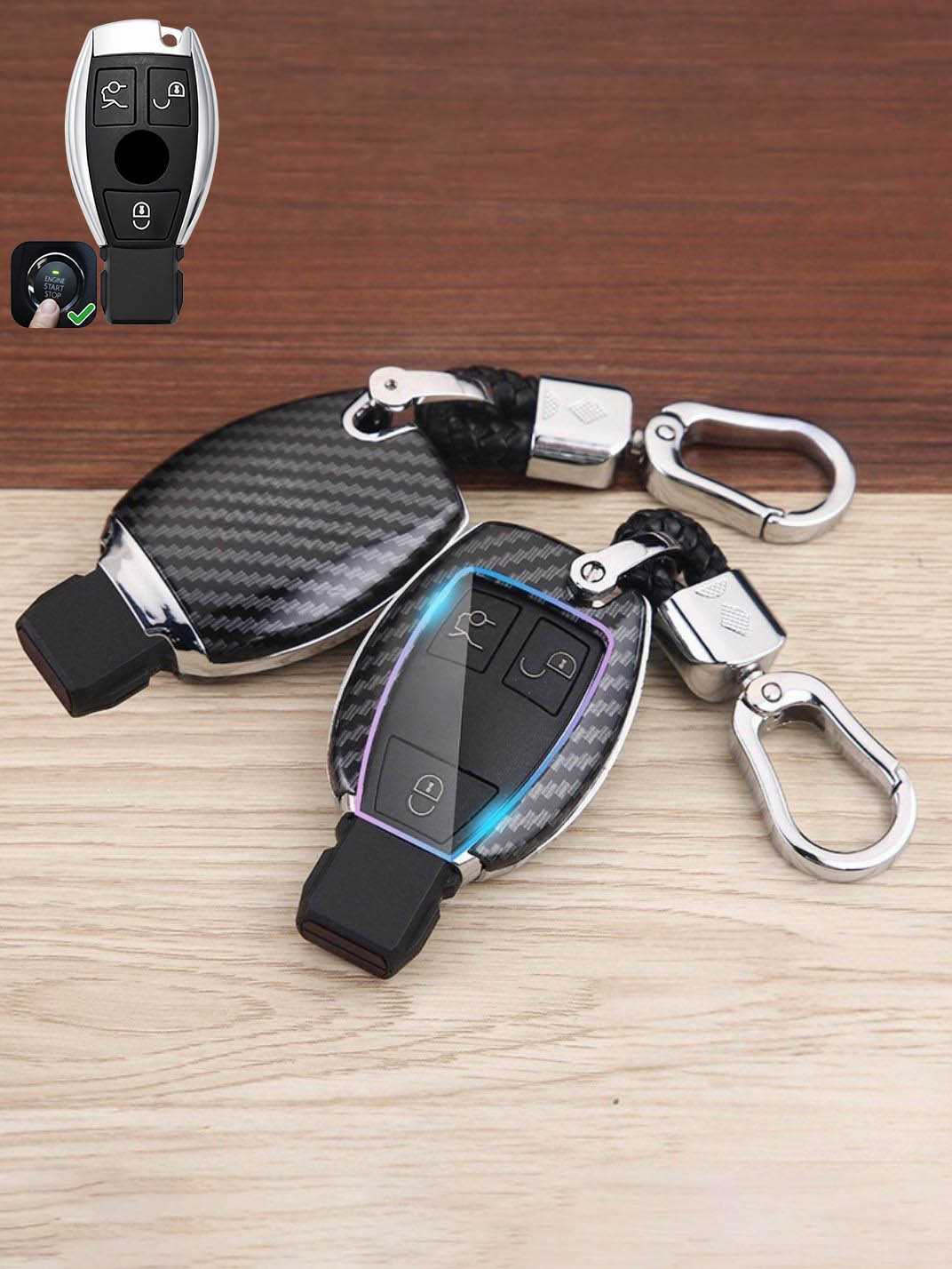 Premium Visible-Button Mercedes-Benz Key Shell