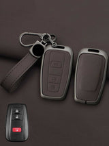 Toyota Key Genuine Leather & Metal Frame